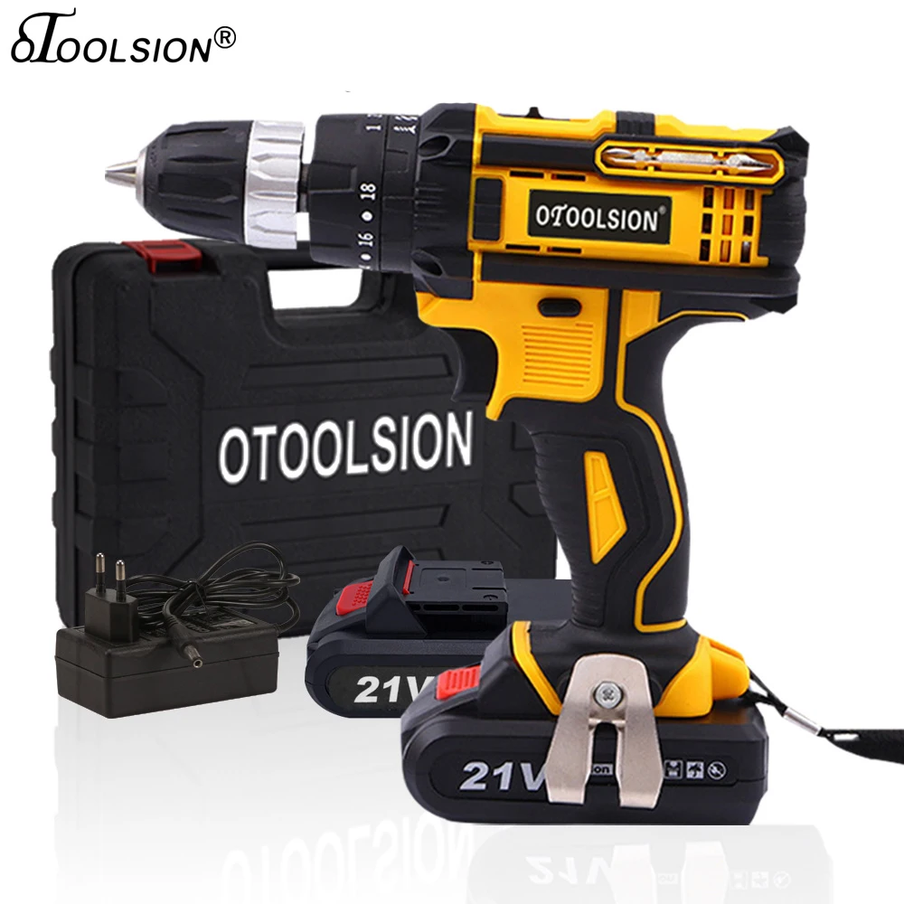 OTOOLSION 21 в 18 + 3 беспроводной шуруповерт с крутящим моментом беспроводная дрель