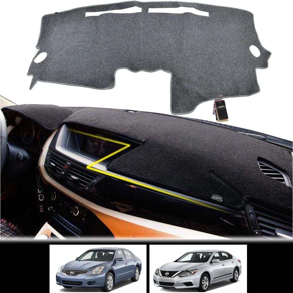 

Car Dash Mat For Nissan Altima Teana 2007 - 2018 Dashmat Dashboard Cover Protective Sheet Carpet Styling 2008 Black Grey Gray