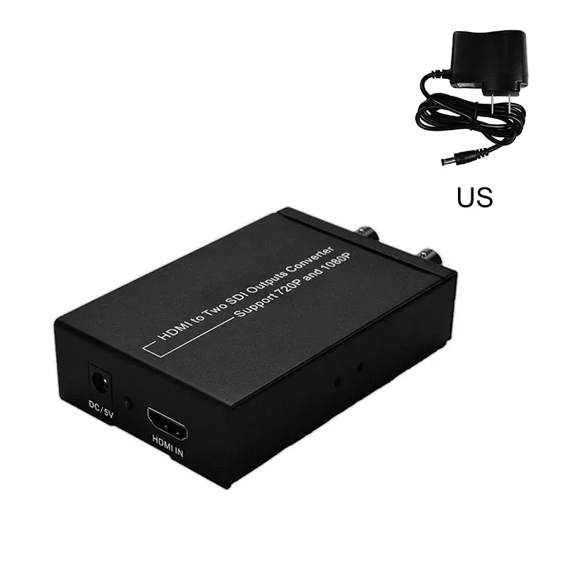 Горячая цифровой HDMI до 2 SDI выходов конвертер Поддержка 720P 1080P Конвертеры - Цвет: US