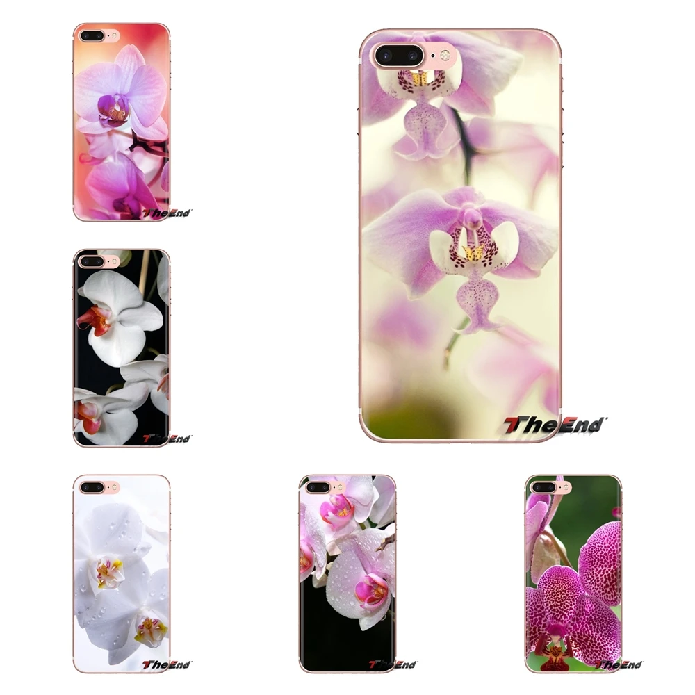 

For Xiaomi Mi6 Mi 6 A1 Max Mix 2 5X 6X Redmi Note 5 5A 4X 4A A4 4 3 Plus Pro Soft Transparent Cases Covers Macro Orchid
