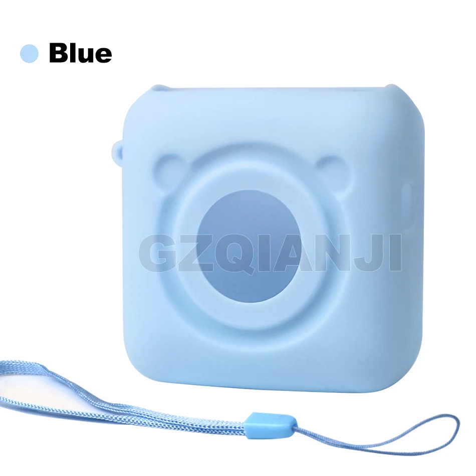1 Blue Case 58 мм 10 лет стикер этикетка Чековая цветная термобумага белый цвет ful Peripage A6 A8 бумага ang P1 P2 мини Карманный фотопринтер - Цвет: 1 Blue Case