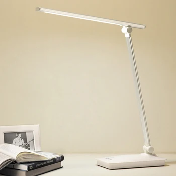 

White Light DimmableLED Desk Lamp 2018 Modern Aluminum USB Touch Switch Foldable Reading Light Table Lamps for Office Decoration