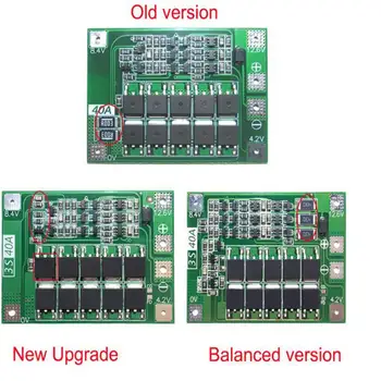 

BMS Board Standard Balance 2S 20A/ 3S 20A/ 3S 40A/ 4S 40A 7.4V-16.8V 18650 Lithium Battery Protection Board