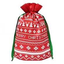 Рождественская Подарочная сумка-Органайзер на шнурке, рождественские вечерние украшения в виде дерева для взрослых детей, высокое качество и бренд