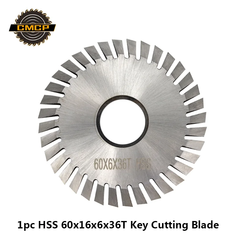 

1pc 60x16x6x36T Key Cutting Machine Blade HSS Circular Saw Blade For Horizontal Key Machines Key Cutting Blade Cutting Disc