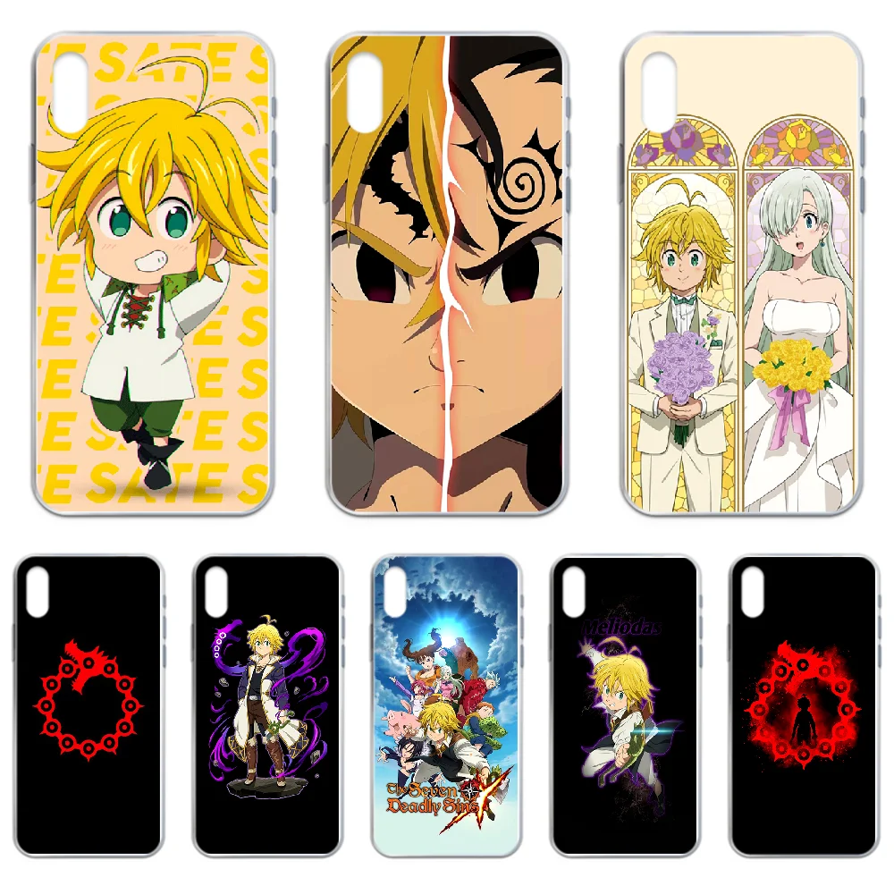 Meliodas Seven Deadly Sins Phone Case cover For iphone 4 4S 5 5C 5S 6 6S PLUS 7 8 X XR XS 11 PRO SE 2020 MAX transparent | Мобильные