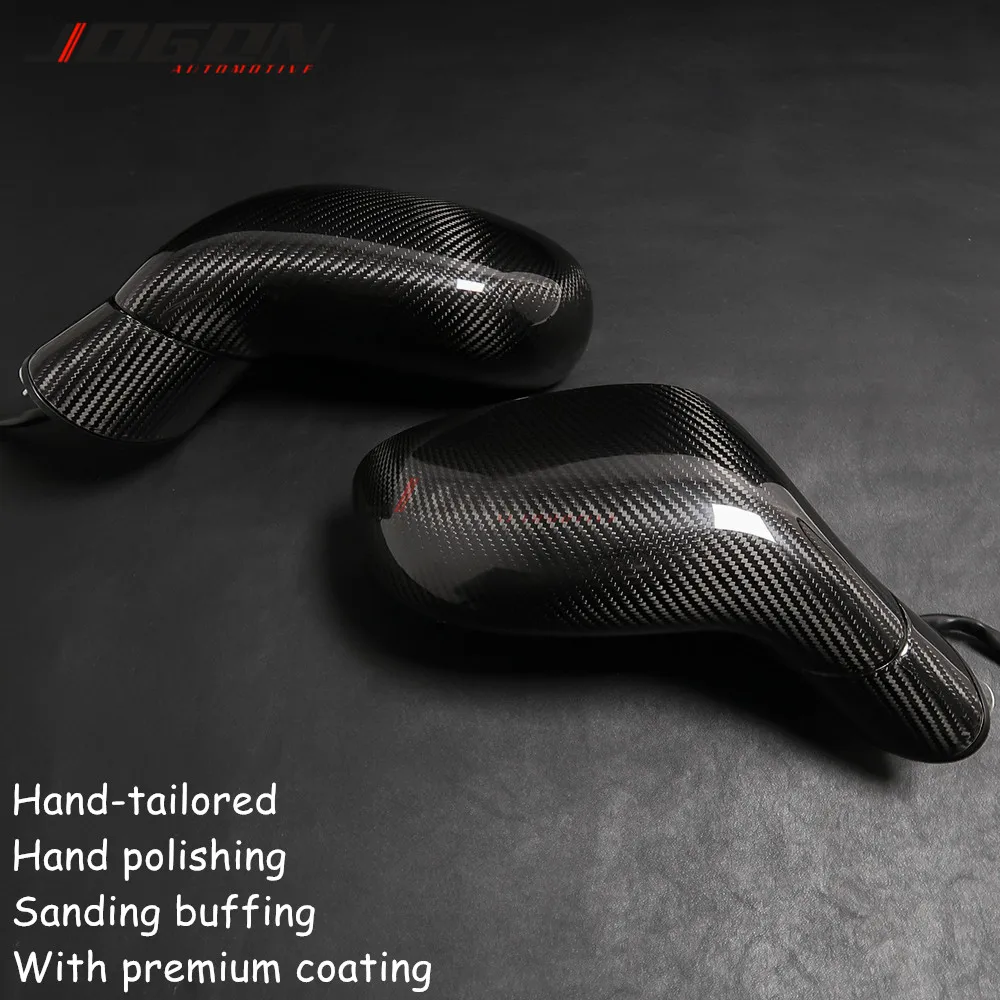 2pcs Real Dry Carbon Fiber Mirror Cap For Chevrolet Corvette C6 ZR1 2005-2013 Side Wing Rearview Cover Trim Car Accessories