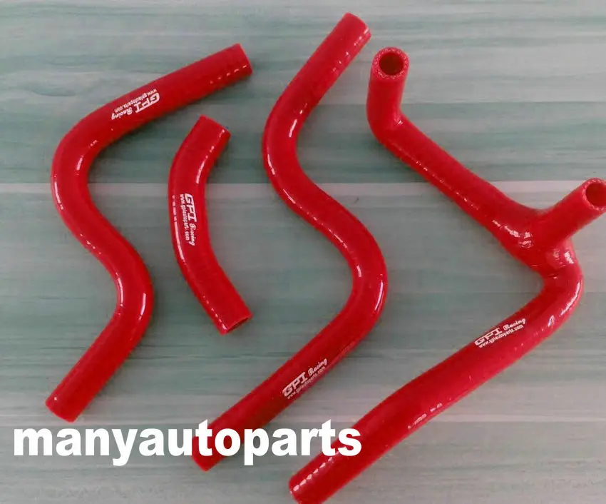 

silicone radiator hose FOR Husqvarna WR250 WR300 2006-2010 2007 2008 2009 2010 ,RED