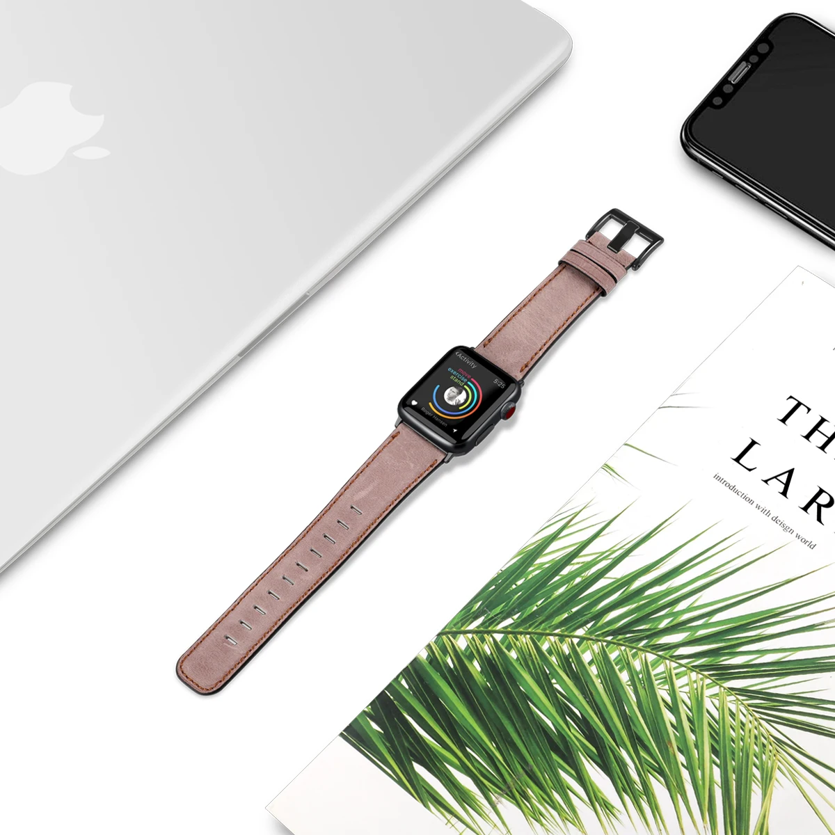 Ремешок для Apple Watch, кожаный ремешок 38 мм, 44 мм, 40 мм, 42 мм, сменные ремешки из натуральной кожи для Iwatch, ремешки 83011
