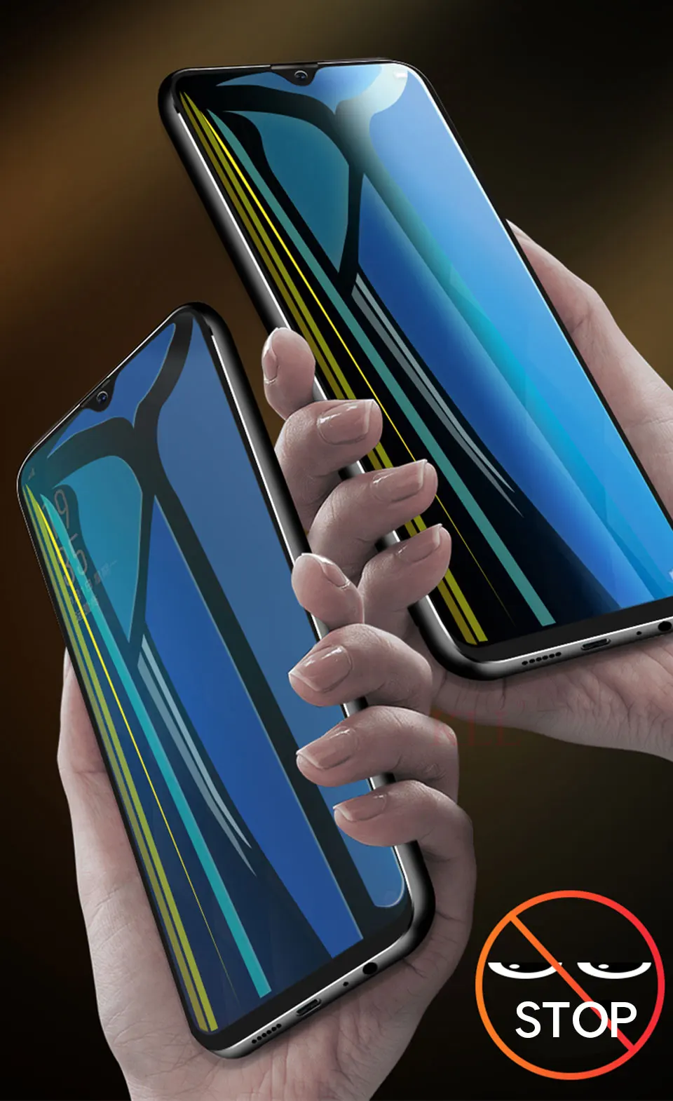 Антишпионское закаленное стекло для OPPO R17 R15 R11s Plus F9 F7 F5 F1s Plus Защита экрана для защиты конфиденциальности для OPPO A7 A7x A5 A3s