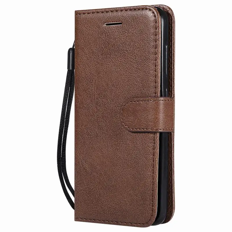 Brown Case Чехол-Кошелек для huawei P8 P9 Lite, чехол-книжка для huawei P9 Lite Mini из искусственной кожи, чехол для телефона P10 Lite P10lite Coque - Цвет: Brown Case