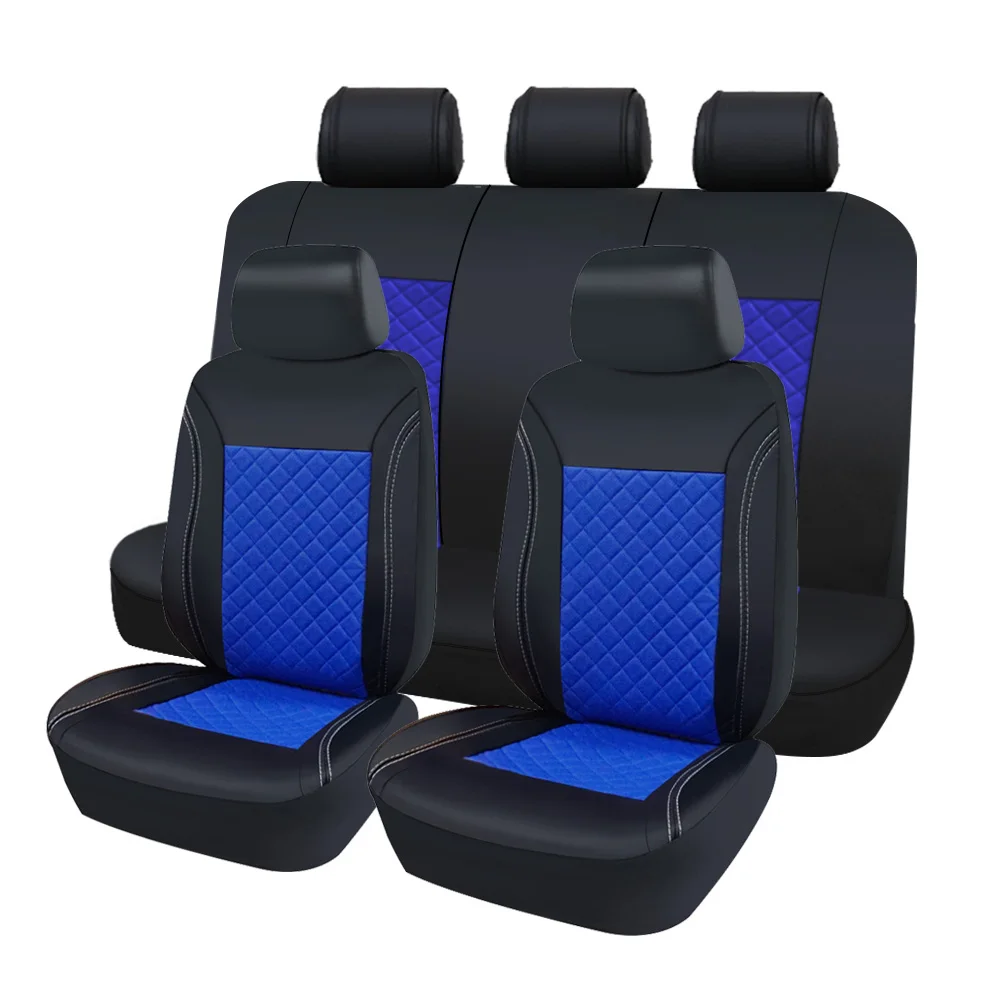 Universal PU Leather Car Seat Covers Luxury Car Cover For Toyota Lada Mitsubishi Mazda Auto Interior Accessories car seat cover