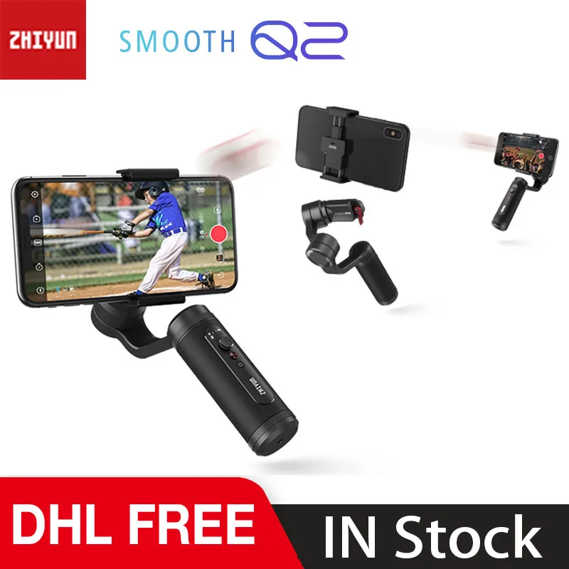 3-осевой Ручной Стабилизатор Zhiyun Smooth Q2 для смартфона pk DJI Osmo Mobile 3 2 - Цена: 13 112,33 - 19 410,98 руб.