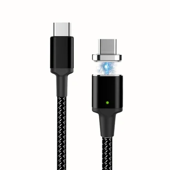 

PD 100W Fast Charging Cable USB C Type c to USB C Magnetic Date Cable for MacbookPro Samsung S9 S10 Huawei MateBook P30 P20 pro