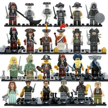 Одинокие пираты из Карибы, фигурка Салазара, мстительный капитан Джек Карина, Смитт, Генрих лесаро, набор строительных блоков, кирпичные игрушки