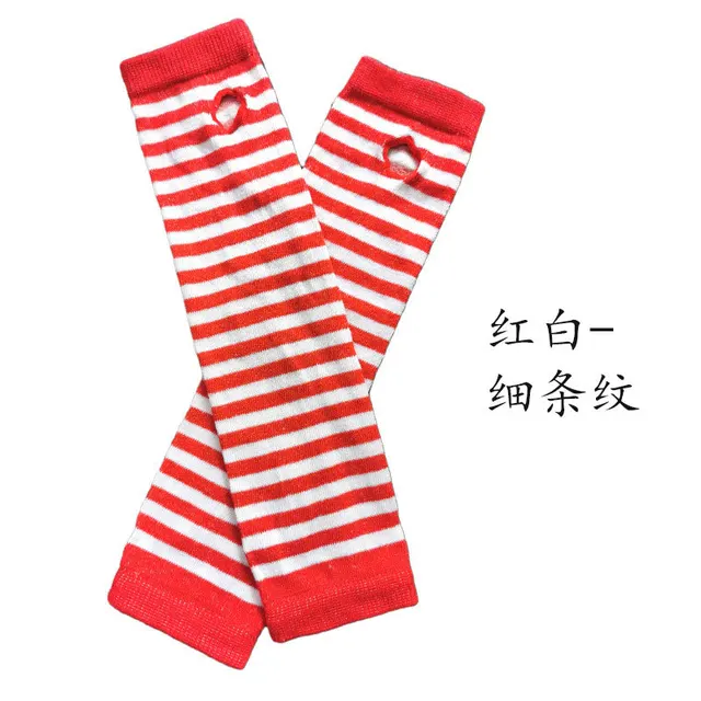 Anime Glove Cosplay Darkly Ninja Mitten Oversleeve Man Women Fashion Sun Block Keep Warm Cuff Red White thin