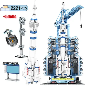 

SEMBO City RC Aerospace Rocket Spaceship Building Blocks Remote Control Technic Space Launch Carrier Bricks Toys For Children
