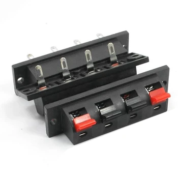 

Single Row 4 Pin 4 Position Speaker Terminal Board Connectors 5 Pcs