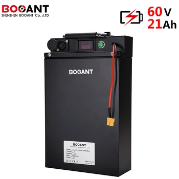

60V 20Ah 1000W E-bike lithium ion battery pack 16S 60V 1500W electric scooter battery for Sanyo 18650 cell with metal case