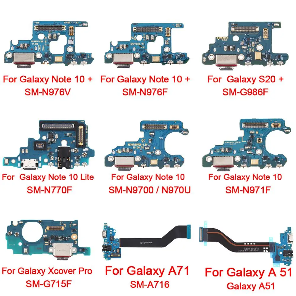 

USB Charging Port Board For Samsung Galaxy Note 10 + 5G SM-N976V/S20/SM-N976F/10 Lite SM-N770F/10 SM-N9700/N970U/SM-N971F/A71/51