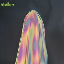 1,4 м* 50 см двухсторонняя светоотражающая ткань для одежды для самостоятельного пошива одежды ткань сумки Лоскутные материалы