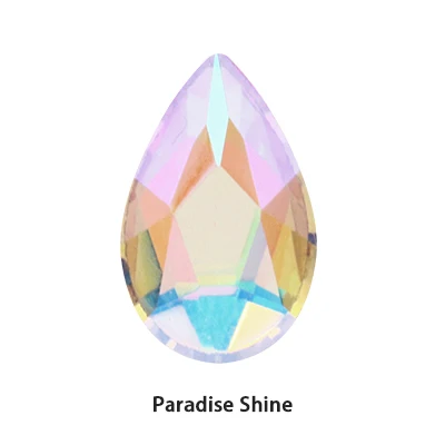 Astrobox 10pcs Flatback Colorful Drop Nail Rhinestones For Nails Art Decorations Crystal Glass Stone Manicure 3D Shiny 