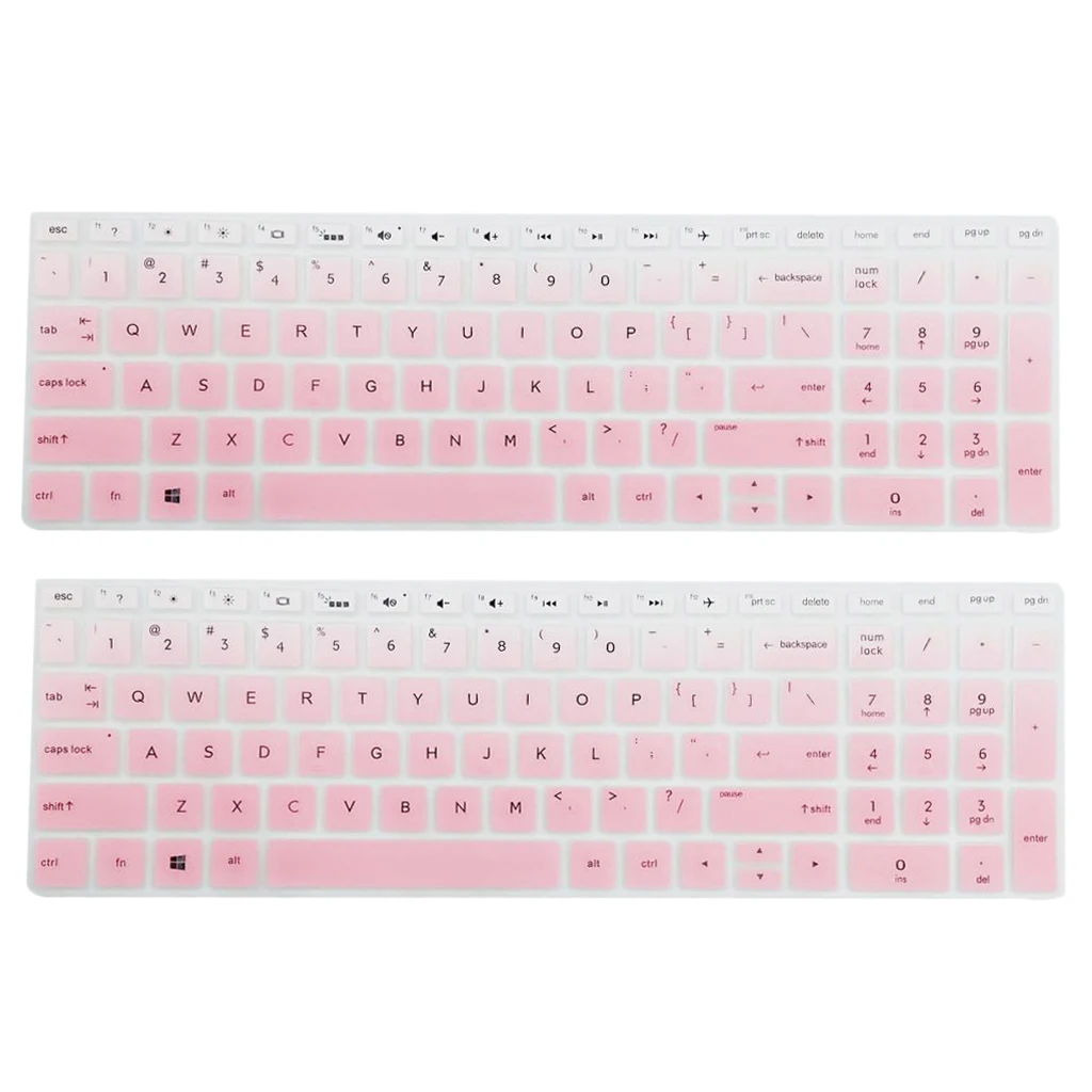 2pcs Keyboard Cover Ultra Thin Clear Keyboard Skin Protector for HP 15.6'' BF Keyboard Soft Silicone