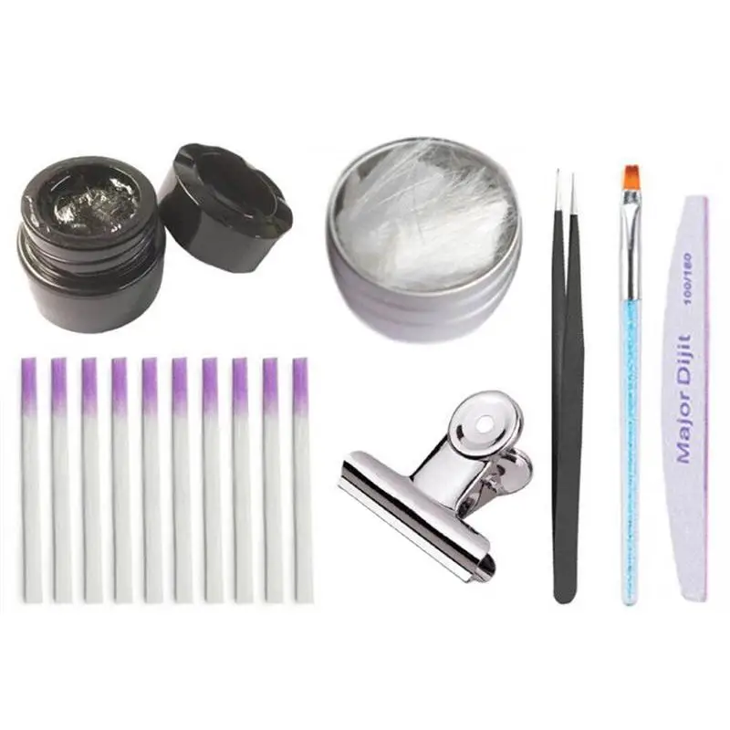 16 pcs волокна ногтя полезные декоративные волокна маникюра для девушки красоты актрисы