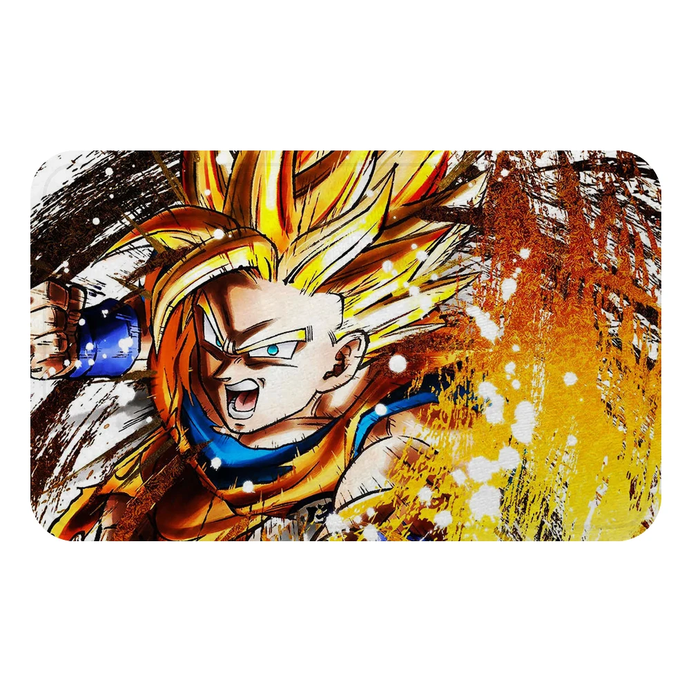 Светло-серый Японское аниме Dragon Ball Evolution Son Goku коврик для ванной ковер декоративный Противоскользящий коврик комната автомобиль пол бар ковры домашний декор для дверей подарок - Цвет: Светло-серый