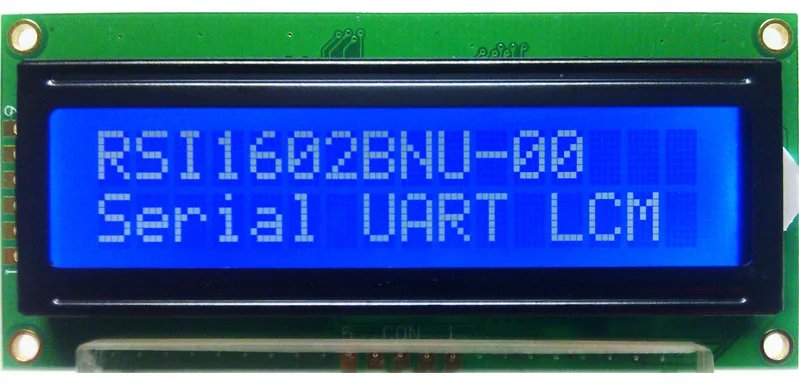 1602 ЖК Серийный ЖК-модуль UART RS232 1602A экран обеспечивает набор инструкций Поддержка функции ключа