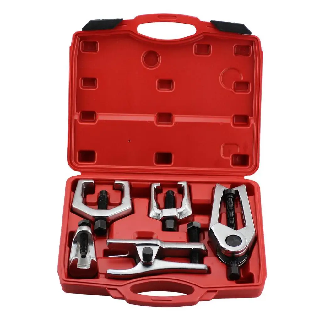

5pcs Front End Service Tool Kit Ball Head Extractor Ball Joint Separator Tie Rod Remover Tool Set Pitman Arm Puller Remover