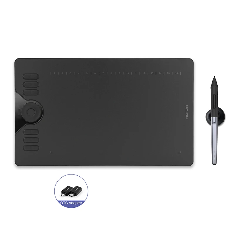  HUION HS610 Graphics Drawing Tablets Digital Battery-Free Pen Tablet Android Phone Tablet with Tilt