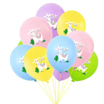 

Party supplies 50pcs per lot 12 inch Llama printing Latex Animal balloon birthday baby shower party decoration