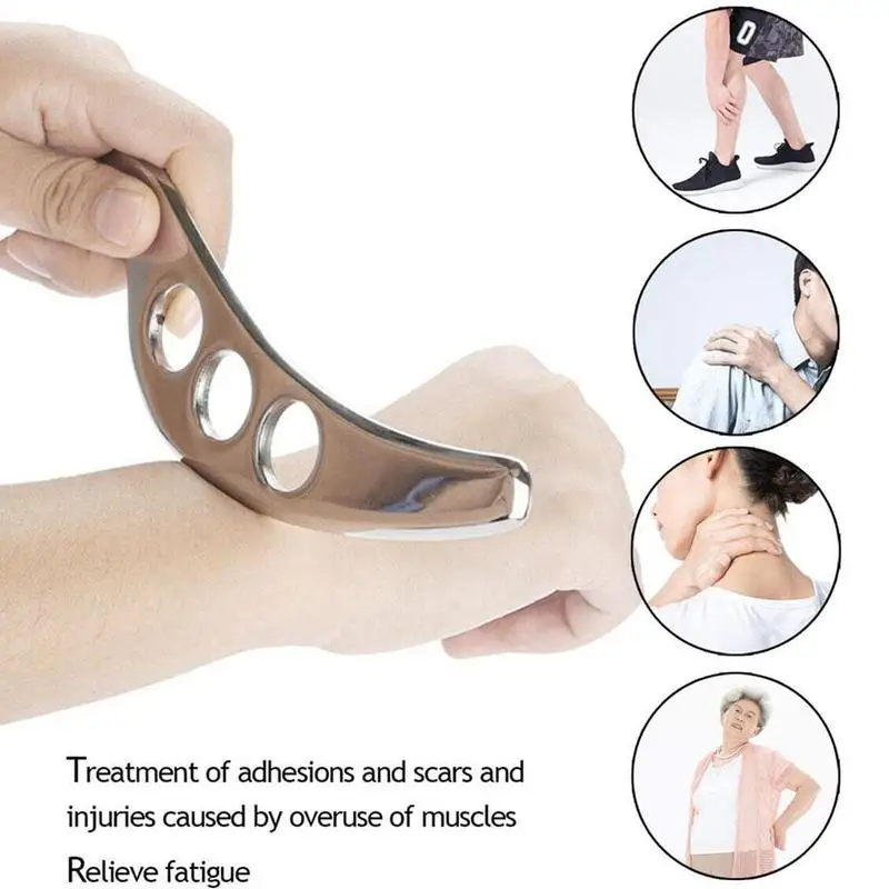 Gua Sha Tool Steel Manual Scraping Massager Skin Care Release For Myofascial Tool Tissue Therapy Physical Mobiliz B8H7