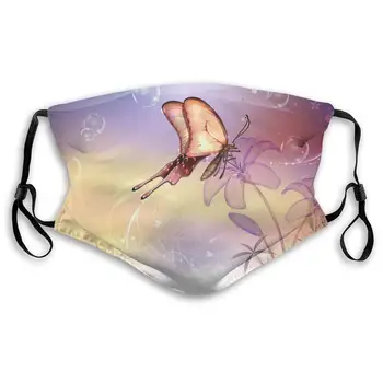 

Fillter Cloth for Women Beautiful Butterfly Washable Breathable Cloth Anti Dust Ear Loops for Camping Double Protection