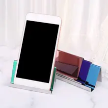 Нержавеющая сталь Бизнес имя держатель для карт Дисплей стойки настольные Органайзеры