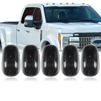 

Accessory Car ceiling light Parts Universal 5Pcs Smoked Cab Marker Top