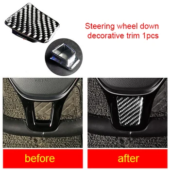 

Steering Wheel Down Decorative Trim For Volkswagen Golf Carbon Fiber 1pc