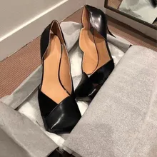 Spring and Summer New Fine Heel Square Shoes Single Hole Hole Black Word Buckle Mary Jane High Heel Women's Shoes