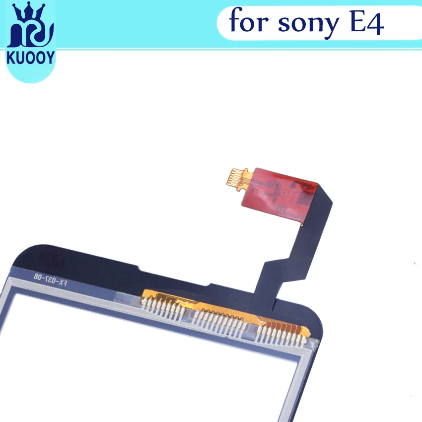 10 шт./лот сенсорный экран для sony Xperia E4 E2104 Dual E2105 E2115 E2124 Сенсорная панель дигитайзер передняя стеклянная линза