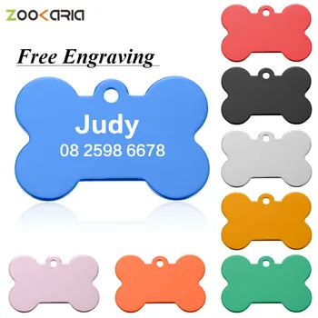 

Personalized Dog ID Tags Customized Pet Tag for Cat Puppy Dog Engraved Tag Identification with Name Telephone