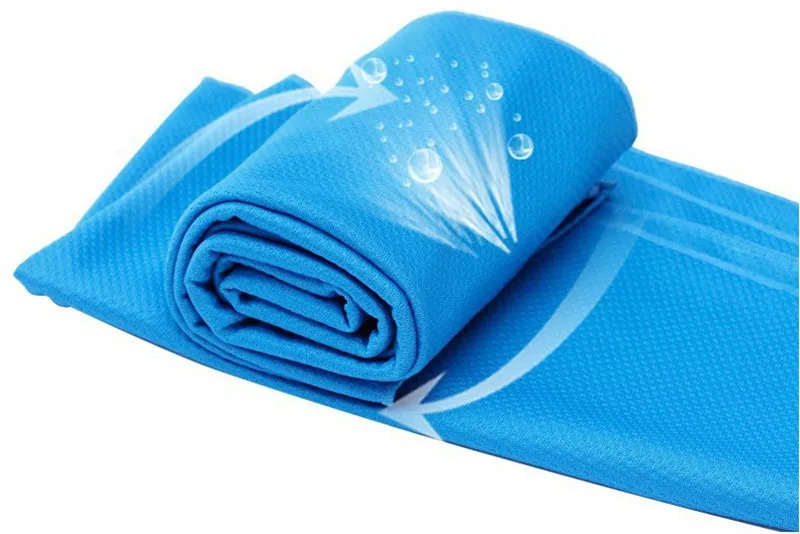 BLUE Пляжное полотенце из микрофибры 30x90 см, быстросохнущее спортивное полотенце для бега, плавания, путешествий, спортивного зала, коврик для йоги, драпировка - Цвет: BLUE