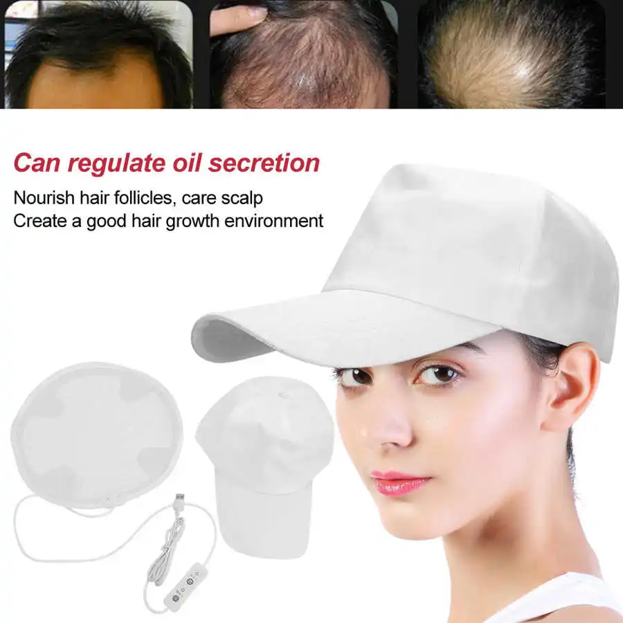 Beads Helmet-Therapy Hair-Growth-Cap Anti-Hair-Loss Hair-Treatment-Hat-Kit 280pcs-Lamp