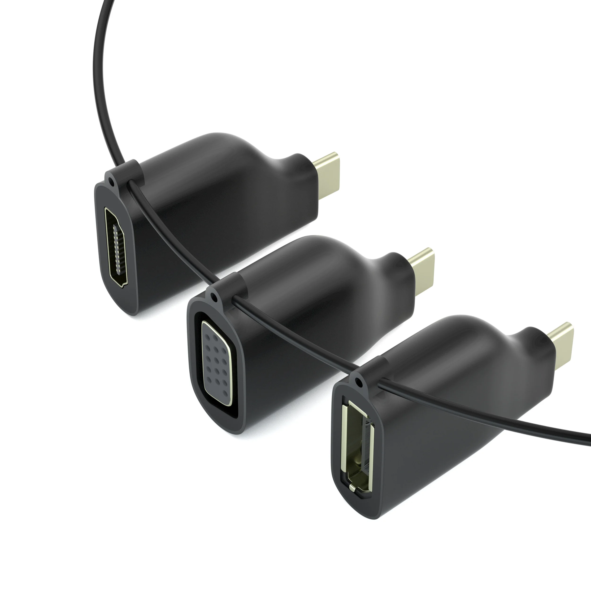 Кабель USB-C HDMI Mini DisplayPort DP 4K * 2K VGA 1080P Мини Размер конвертер адаптер для Macbook Pro 2018 Dell