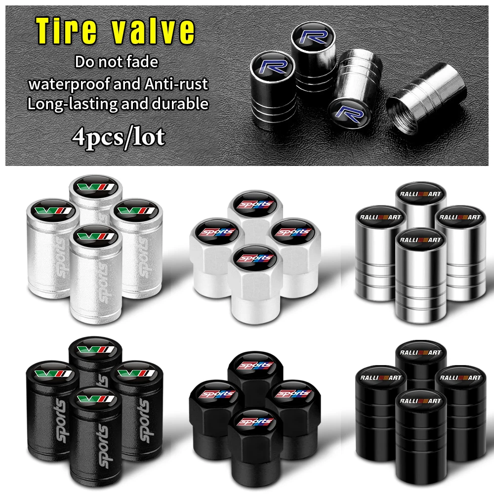 4Pcs Car Wheel Tire Air Valve Caps Stem Cover For Skoda Octavia A5 A7 Fabia Superb Metal Dust-proof Accessories | Автомобили и