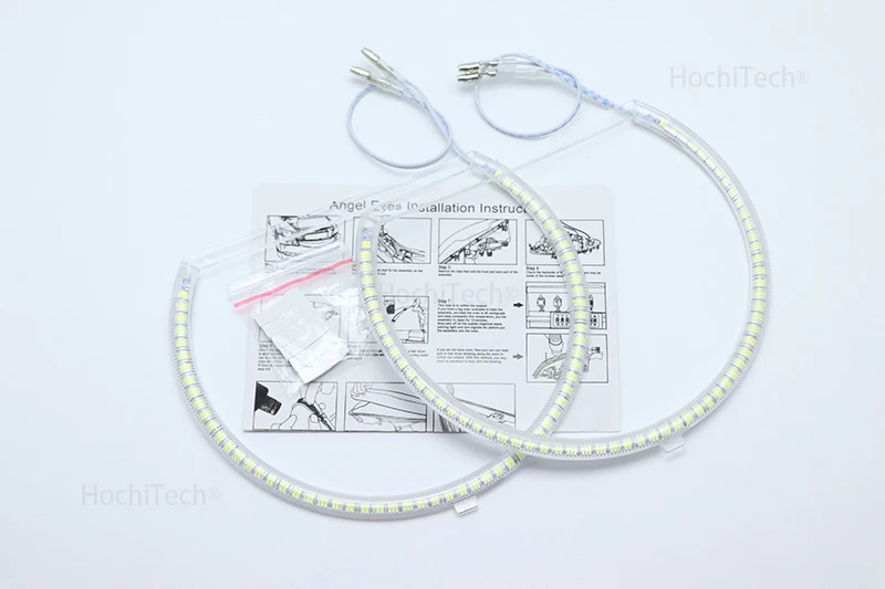 Для Audi A4 S4 RS4 2005 2006 2007 2008 2009 супер яркий белого цвета 3528 SMD комплект светодиодов «глаза ангела» дневные ходовые огни светильник дневные ходовые огни