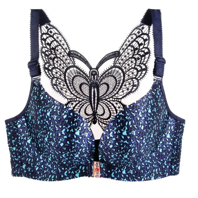 Leopard Front Closure Bras Wireless Beauty Lace Back Bras For Women Plunge  Push Up Underwear Butterfly Beauty Back Drop Shipping - Bras - AliExpress