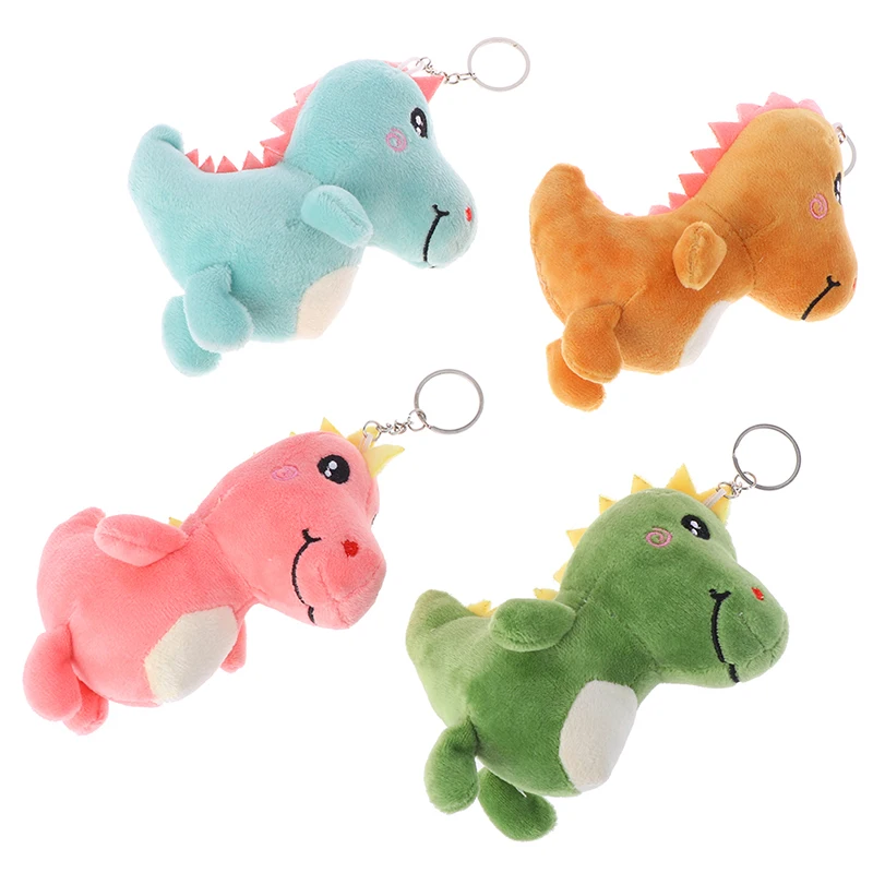 1pc Hot Sale 12cm Dinosaur Plush Toy Stuffed Soft Pendant Dolls With Keychain Keyring Gifts | Игрушки и хобби