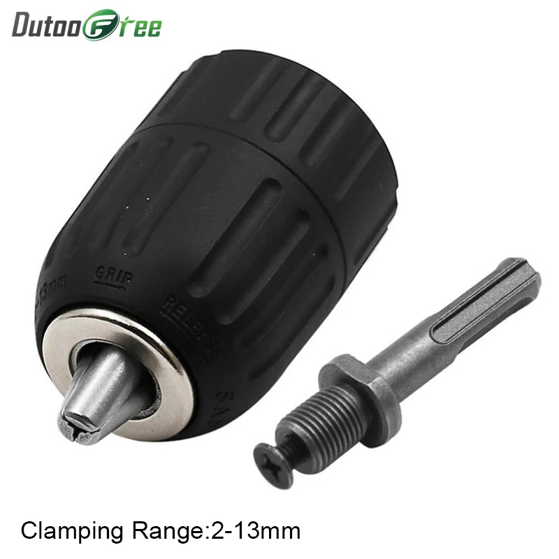 Drill Keyless Chuck Plastic Sleeves 0.8-10mm 3//8-24UNF with 1//4 Hex Adaptor
