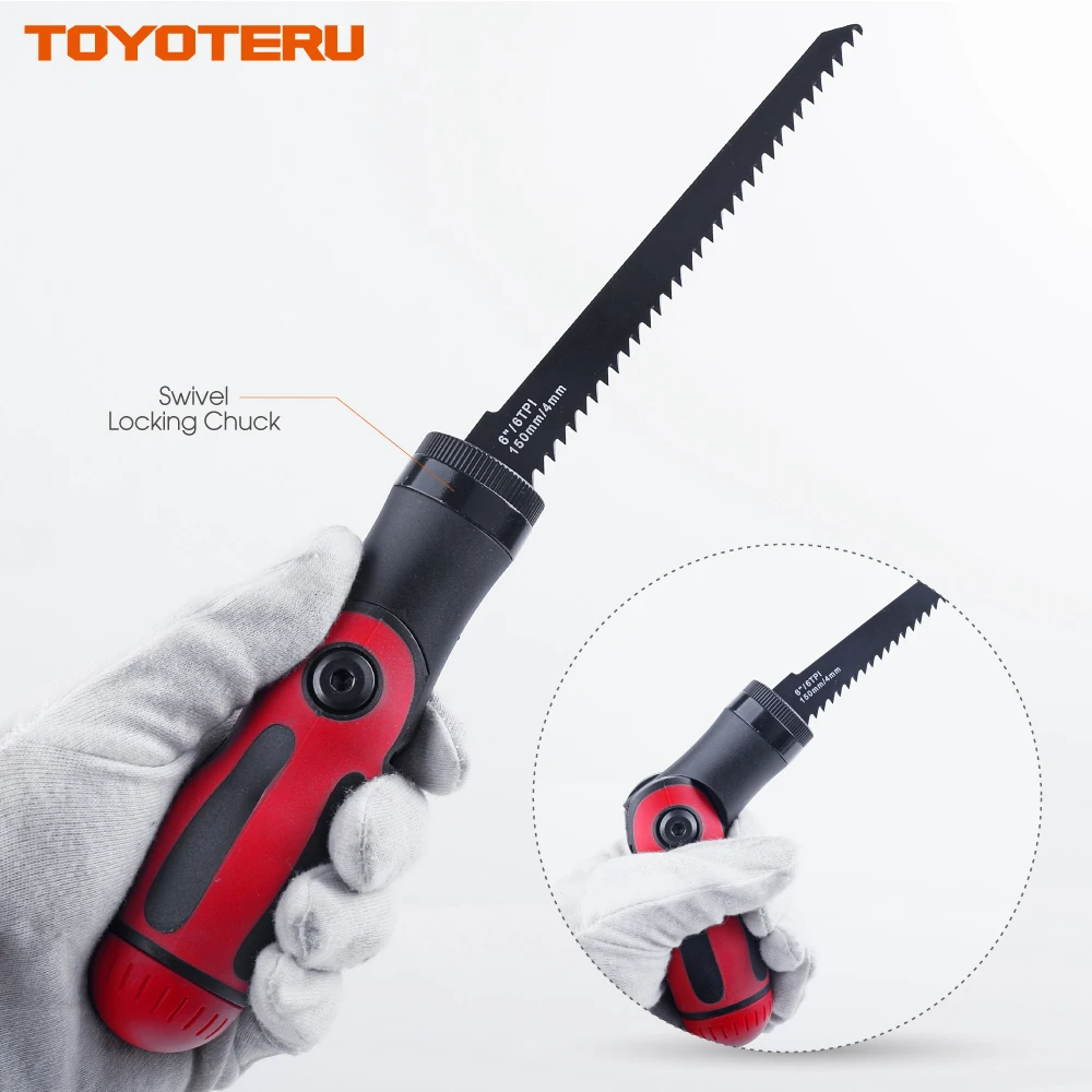 TOYOTERU 12 в 1 пилы для дерева лезвия для резки металла лезвие для сабельной пилы Набор и отвертка Биты